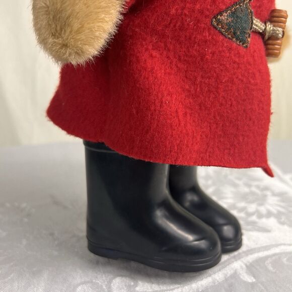 Vintage Eden Paddington Bear Plush Toy with Boots Red Coat Blue Hat 11 Inch - Picture 9 of 10
